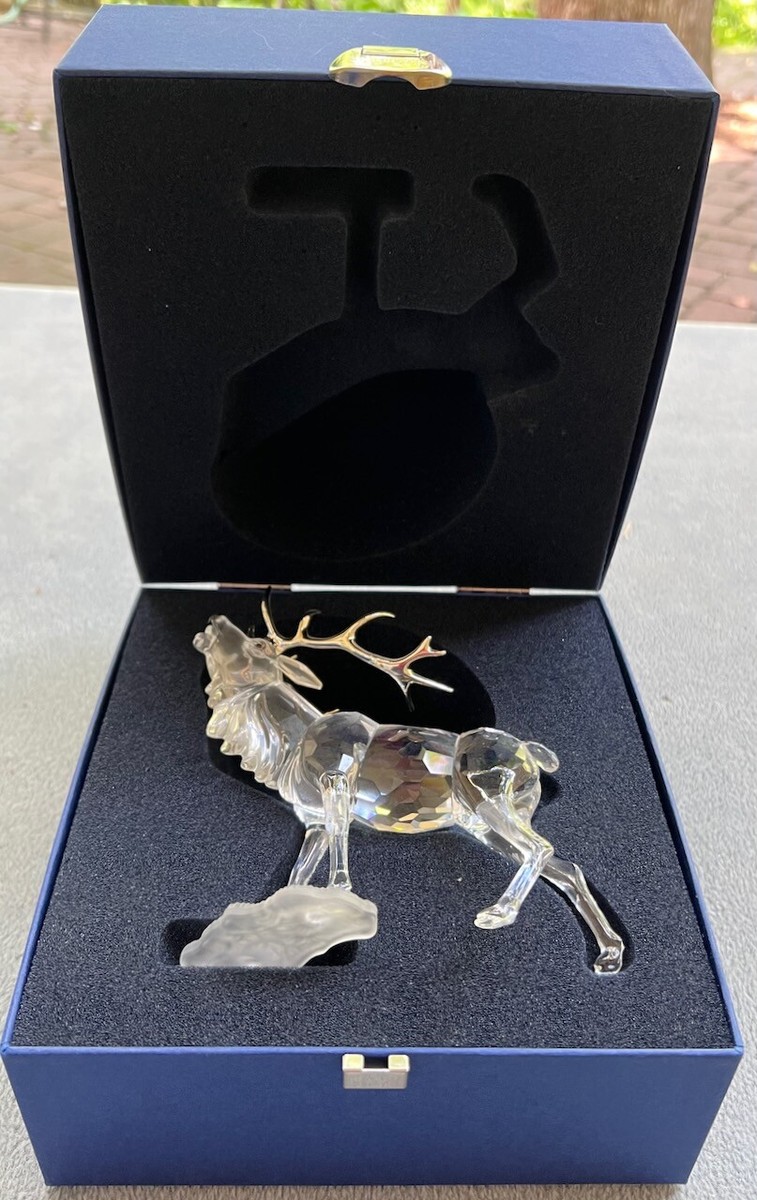 SWAROVSKI Crystal “Stag” Deer Figurine (#7608 000 004