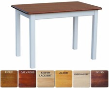 Esstisch Küchentisch Tisch MASSIV KIEFER HOLZ weiß honig  NEU HERSTELLER