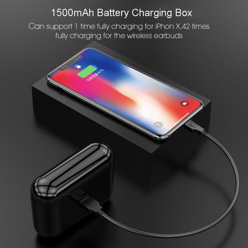 Bluetooth 5.0 Wireless Headphones TWS Mini Headset Earphone Earbuds Twins Stereo - Zdjęcie 6 z 12