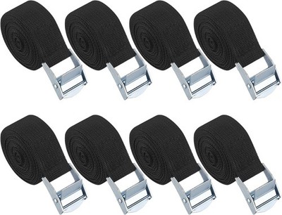 8 Pcs Adjustable Tie down Straps, 1'' X 6.5Ft/78.7'' Lashing Straps with Buckles,