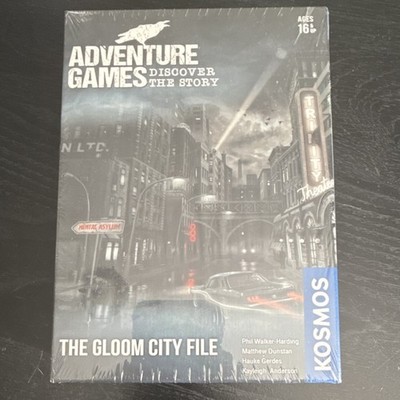Kosmos Adventure Games: The Gloom City File Board Game, Strategy, Ages 16+, 1-4 