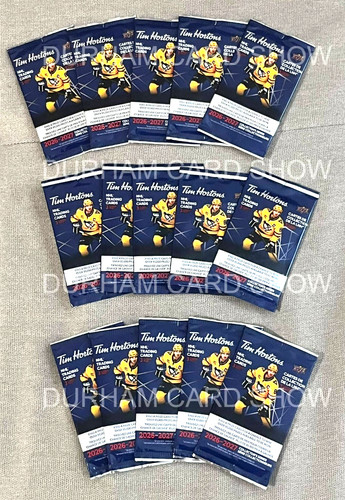 🔥 2026-27 UPPER DECK TIM HORTONS 15 SEALED PACKS OF HOCKEY TRADING CARDS NEW!