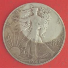 1941-D  WALKING LIBERTY HALF-DOLLAR (50¢) SILVER COIN / TARNISH ON OBVERSE  (11)