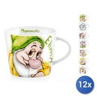 12x Dwarves Sketch Porcelain Tea Cups Plateless Cc270, Rhombus