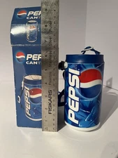 Vintage Pepsi-Cola Canteen Drink Can With Strap And Original Box Made In China