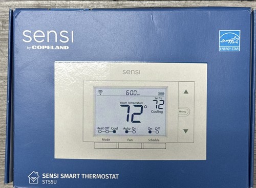 Emerson Sensi Smart programmierbarer Thermostat - weiß (ST55U) brandneu versiegelt
