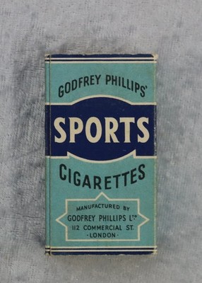 Vintage Godfrey Phillips ''Sports'' Zigaretten Leerbox - COMPTON DCS Einsatz