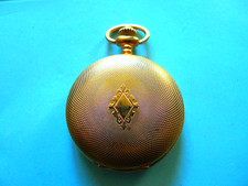 Golden Shielded Qtz 48mm Hunter Pocket Watch. Working. .. VGC..