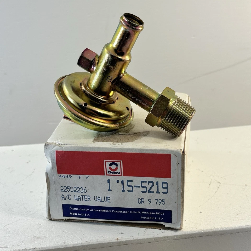 Nuevo OEM Delco15-5219 GM 1982-1992 GM Aire Acondicionado Válvula Agua GM 22502236 Foto 2 de 4