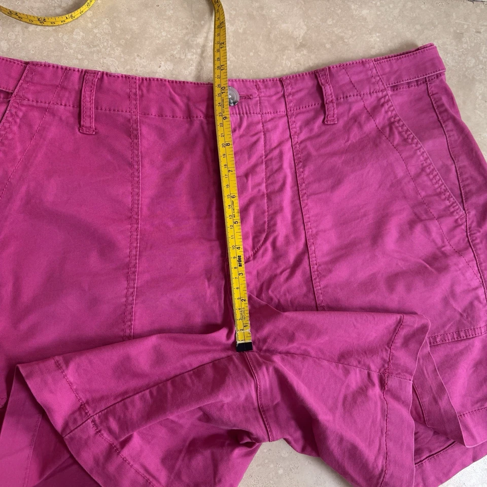 CAbi Pink Canyon Short 6190 Womens Size 16 Cotton Canvas Button Fly - Image 4 of 4