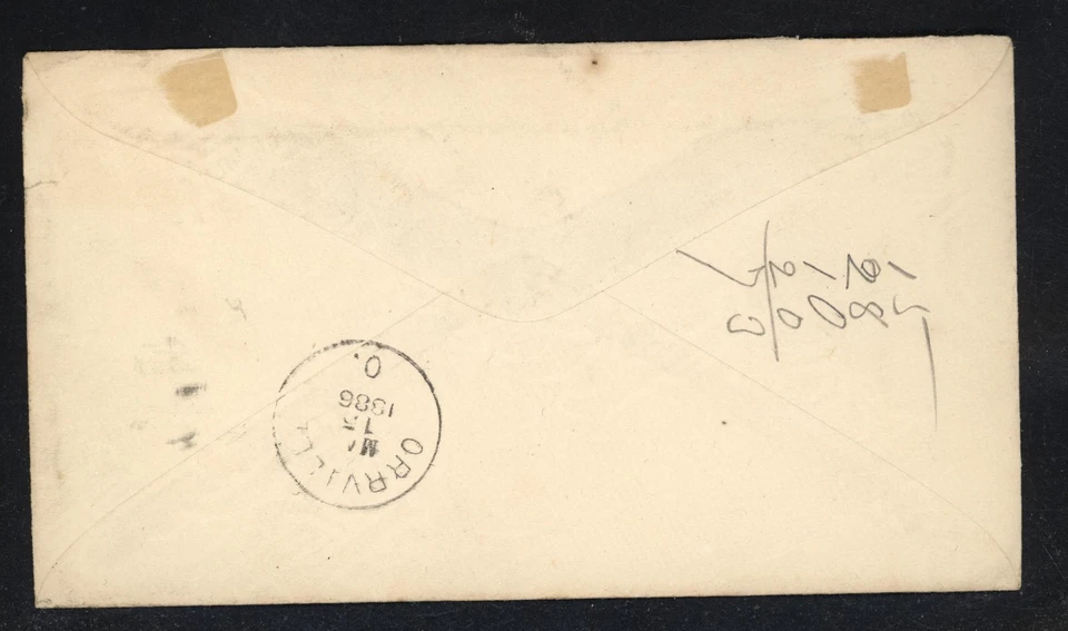 SCOTT U277 1884 2 CENT WASHINGTON COMMERCIAL COVER USED ENTIRE VF! - Image 2 of 2