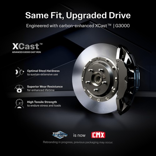 Front Rear Disc Brake Rotor Semi-Metallic Pad And Drum Kit (9Pc) For 4-Wheel ABS - Picture 3 of 24
