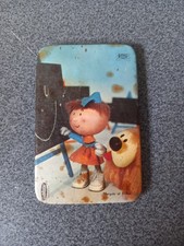 Vintage Miroir de poche publicitaire Margote et Pollux - Manège enchanté - ORTF 