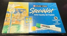 ESP12 12-Piece Cray-Pas Specialist Assorted Colors Oil Pastel Set