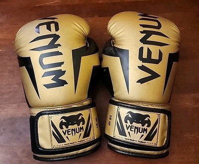 Venum Elite Boxing Premium Quality Gloves Black 16 Oz