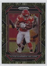 2022 Panini Prizm Forest Camo Prizm /15 Clyde Edwards-Helaire #140 09rp