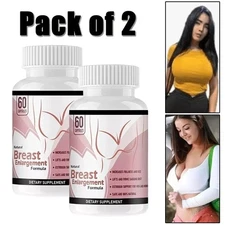 Female Breast Enhancement Enlargement Permanent Breast Growth Fast 60 Caps USA