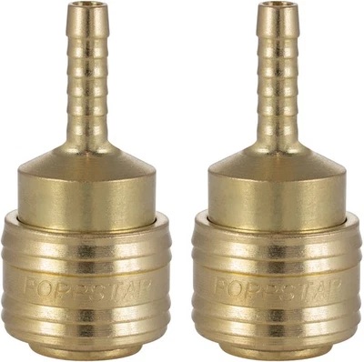 Poppstar 2x Raccord rapide pour air comprimé NW 7,2 avec embout de tuyau LW 6 mm - Photo 1/3