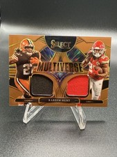 2025 Select Doppia Patch Multiverso KAREEM HUNT Rame Prizm /49 MARRONI/CAPI