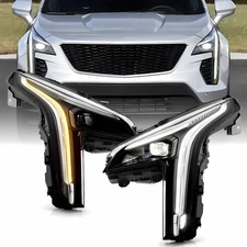 For 2019-2022 Cadillac XT4 Full LED Projector Headlights w/ Cornering Lamp & DRL