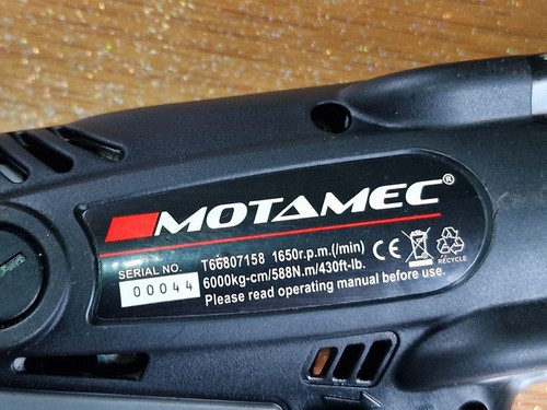 Llave de impacto inalámbrica Motamec 18 V 1/2 unidad de iones de litio 430 ft/lb 588 Nm pistola de tuercas - Imagen 3 de 7