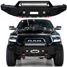 Vijay Front Bumper For Dodge Ram 1500 2019-2024 Rebel With Winch Plateled Light
