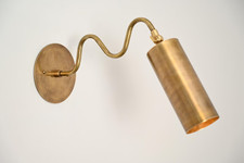 Mid Century Modern Brass Wall Lamp Handcrafted Sputnik Style Sconce Light