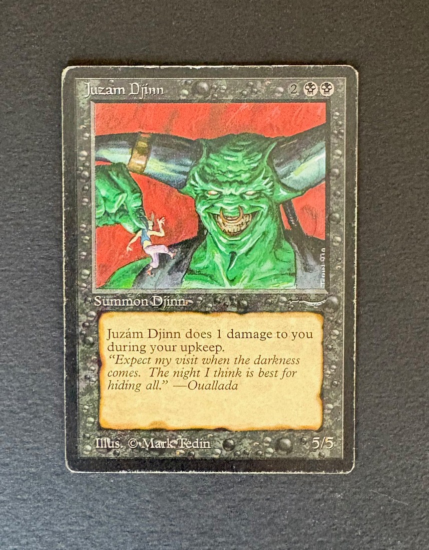 Juzam Djinn - MtG - Arabian Nights - Rare MP