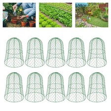 (10 Packs) 13" Diameter x 15.7" Height Garden Chicken Wire Cloche, Plant Cover