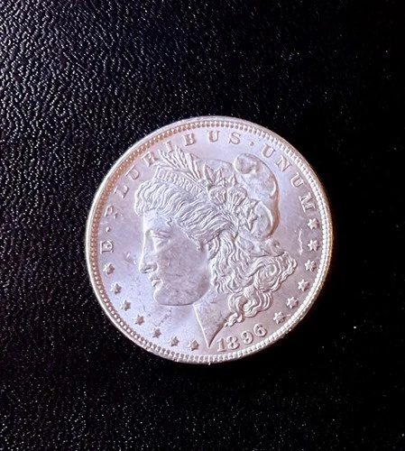 Morgan Silver Dollar 1896 $1 Coin United States E PLURIBUS UNUM Silver