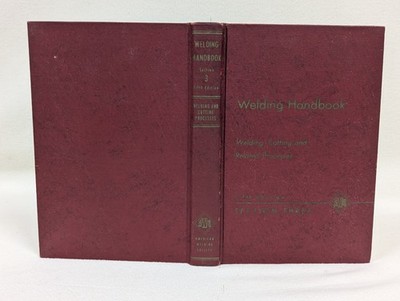 Vtg 1964 HC ~ Welding Handbook Fifth Edition Section Three ~ Cutting Processes