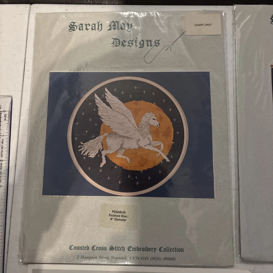 Sarah May Designs chart Lot: Pegasus/phoenix/dragon/sea Dragon - Image 2 of 4