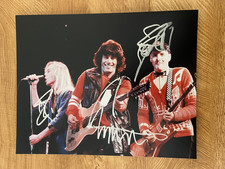 * CHEAP TRICK * signed 11x14 photo * ROBIN ZANDER, RICK NIELSEN & TOM PETERSSON