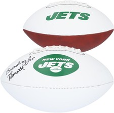 Joe Namath New York Jets Signed Franklin Panel Football w/Broadway Insc
