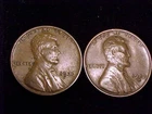 1933-P and 1933-D Extra Fine Grade Lincoln Cents, a (2) two Coins