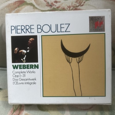 PIERRE BOULEZ - WEBERN COMPLETE WORKS OPP 1-31 (CD 3 DISC SET + BOOK)