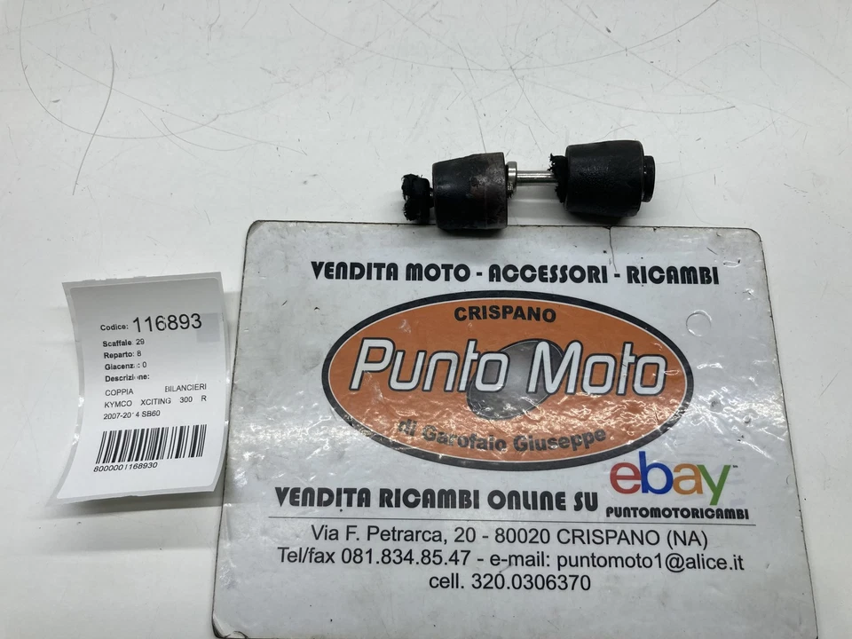 COPPIA BILANCIERI STABILIZZATORI MANUBRIO KYMCO XCITING 300 R 2007-2012-2014 - Immagine 2 di 4