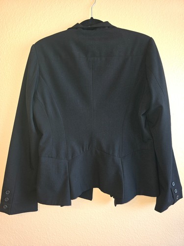 Venus Black Fishtail Jacket Blazer w/ Pleated Tails 36-40" bust Size 12 - Picture 4 of 11