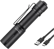 Thrunite EDC Flashlight Archer Mini, 405 Lumen Tail Switch LED Flashlight, USB C