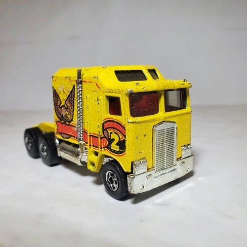 Vintage Hot Wheels Thunder Roller Semi Cab Yellow 1982 - FAST SHIPPING