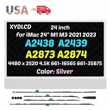 OEM for Apple iMac 24" M1 A2438 EMC3663 661-16565 LCD Screen Display 4.5K Silver