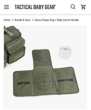 Tactical Baby Gear Diaper Bag Deuce 2.0 - Coyote Brown w/ Attachments  LZ