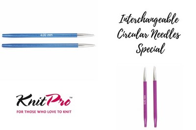 KnitPro Zing Interchangeable Circular Knitting Needles Special - Sizes 3mm-6mm