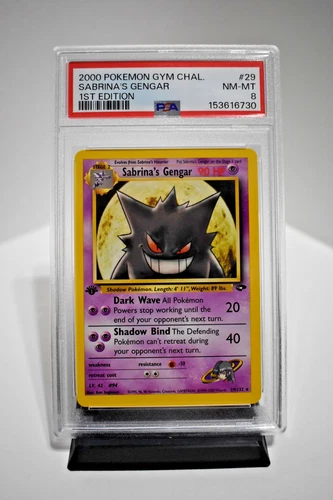Pokémon TCG - Sabrina's Gengar 29/132 Gym Challenge 1st Edition - PSA 8 (2000)