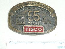 TISCO 55 YEARS TRACTOR IMPLEMENT SUPPLY CO.  BELT BUCKLE