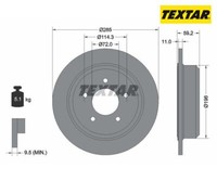 2 St. Bremsscheibe Pro Textar 92169403 FüR Jeep Wrangler I