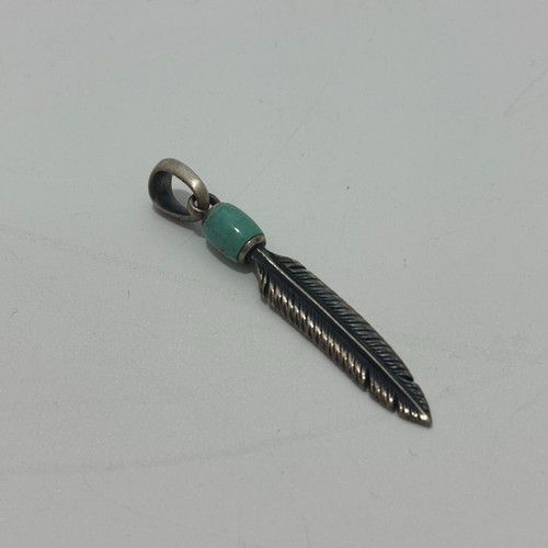 David Yurman Feather Amulet Motif 925 Sterling Silver Pendant 5 Grams - Picture 3 of 6