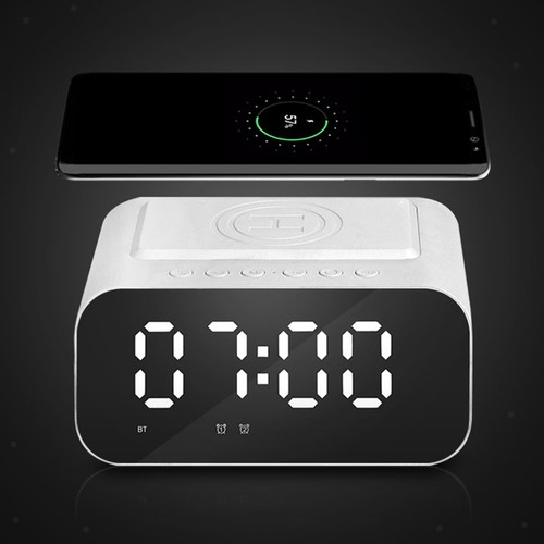 Radio FM Głośnik Bluetooth HD Lustro do smartfona Laptopa Dom Nocno - Zdjęcie 2 z 9