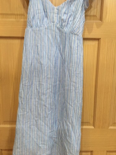 Time and Tru Women's Double Cloth Empire Midi Dress Stripe U pick New - Picture 6 of 9