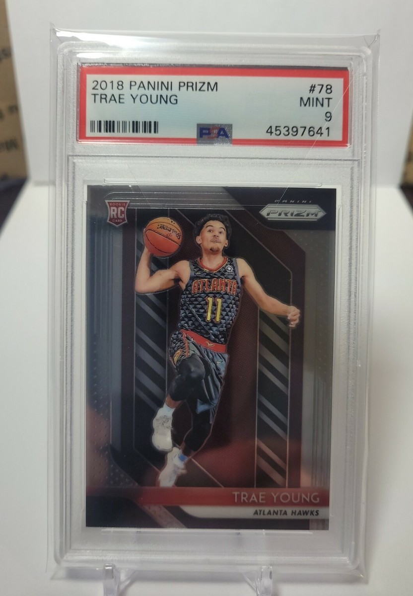 2018 PANINI PRIZM TRAE YOUNG ROOKIE #78 GRADED MINT PSA 9 RC | eBay